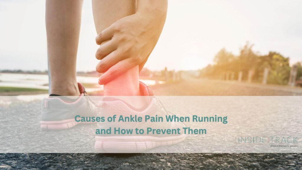Ankle Pain When Running, Holding the ankle in pain
